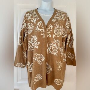 Isaac Mizrahi NWOT Floral Long Cardigan